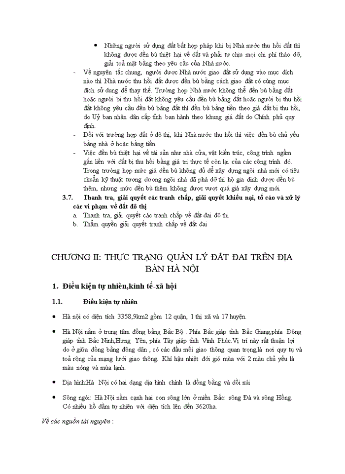 image for page Thực trạng và giải pháp quản lí đất đai trên địa bàn Hà Nội