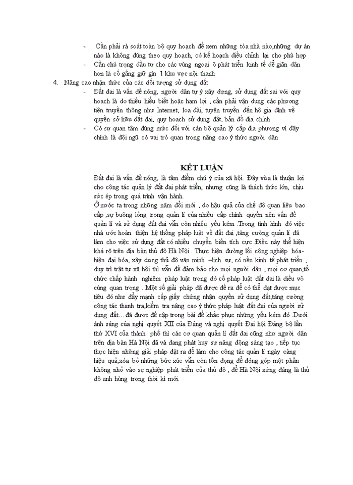 image for page Thực trạng và giải pháp quản lí đất đai trên địa bàn Hà Nội