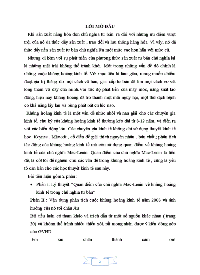 image for page Lý thuyết Quan điểm của chủ nghĩa Mac-Lenin về khủng hoảng kinh tế trong chủ nghĩa tư bản