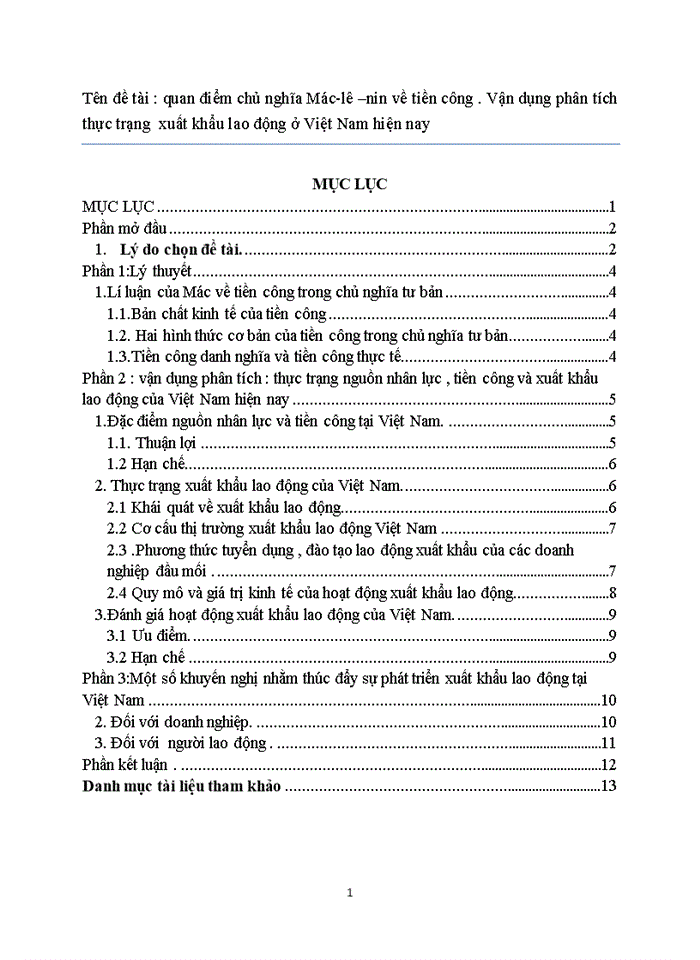 image for page Triết mác quan điểm chủ nghĩa Mác-lê nin về tiền công Vận dụng phân tích thực trạng xuất khẩu lao động ở Việt Nam hiện nay