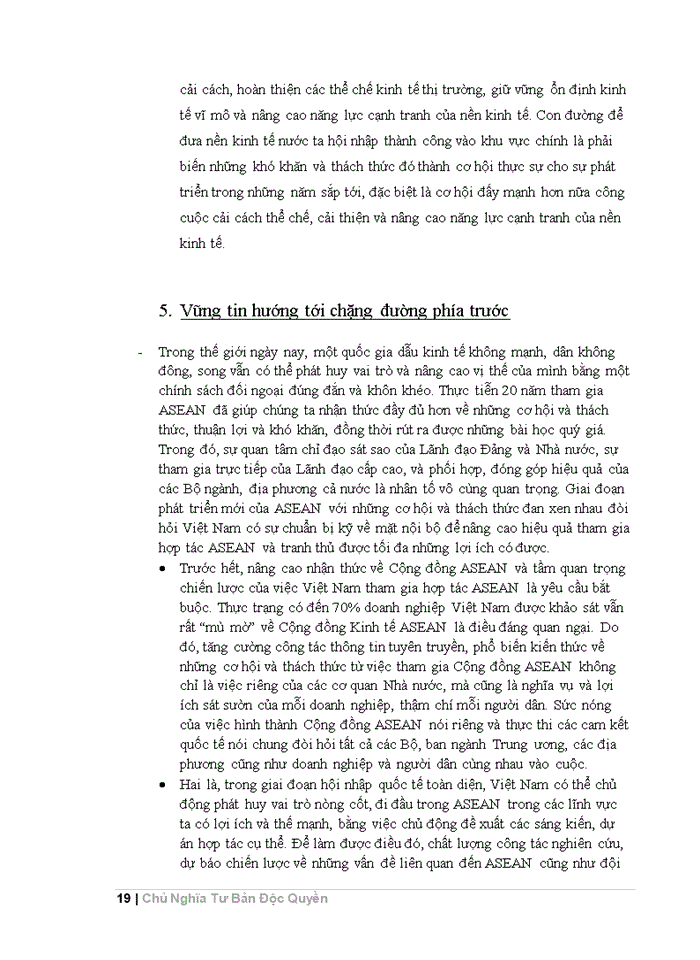 image for page Triết mác Quan điểm của chủ nghĩa Mác Lênin về chủ nghĩa tư bản độc quyền vận dụng phân tích tác động tới việc gia nhập ASEAN của Việt Nam