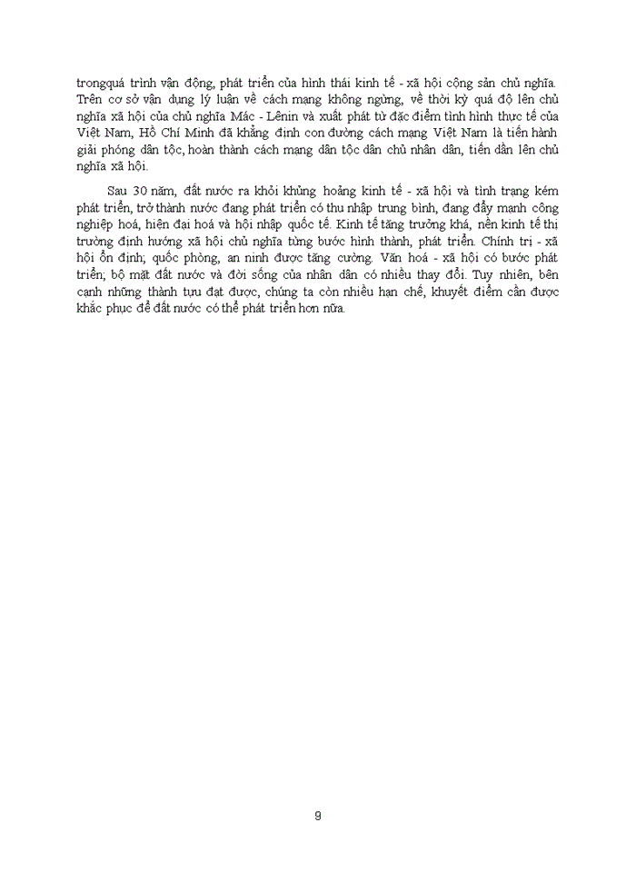 image for page Tư tưởng Phân tích quan điểm Hồ Chí Minh về tính tất yếu đi lên Chủ nghĩa xã hội ở Việt Nam Liên hệ thực tiễn ở Việt Nam