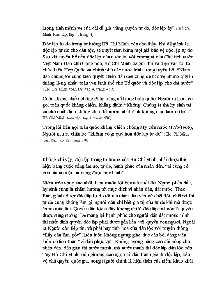 image for page Tư tưởng Phân tích luận điểm của Chủ tịch Hồ Chí Minh Tất cả các dân tộc trên thế giới đều sinh ra bình đẳng dân tộc nào cũng có quyền sống quyền sung sướng và quyền tự do Liên hệ thực tiễn với Việt Nam