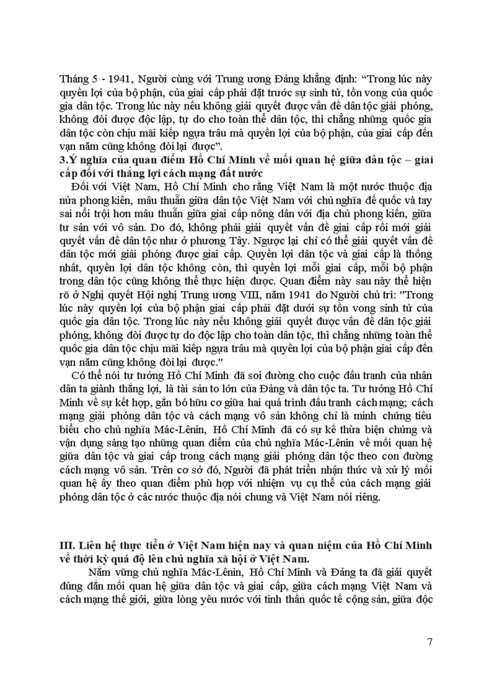 image for page Tư tưởng Cơ sở hình thành tư tưởng của Hồ Chí Minh về mối quan hệ giữa vấn đề dân tộc - giai cấp