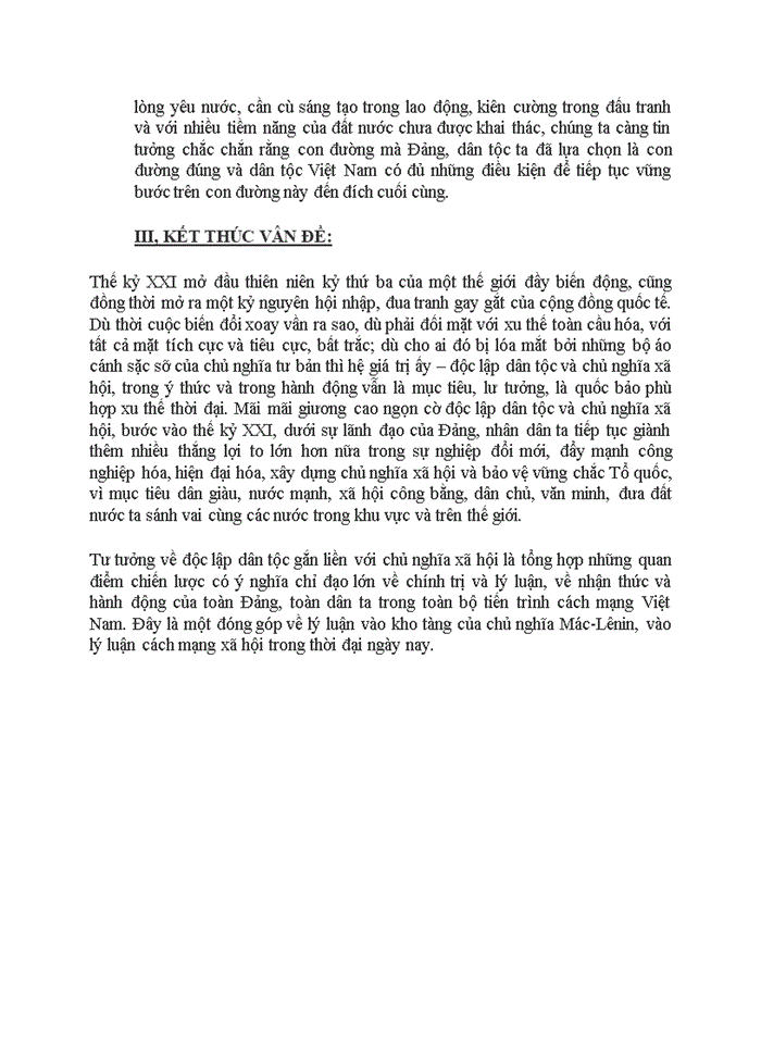 image for page Tư tưởng Phân tích luận điểm của Chủ tịch Hồ Chí Minh Độc lập dân tộc luôn phải gắn liền với chủ nghĩa xã hội