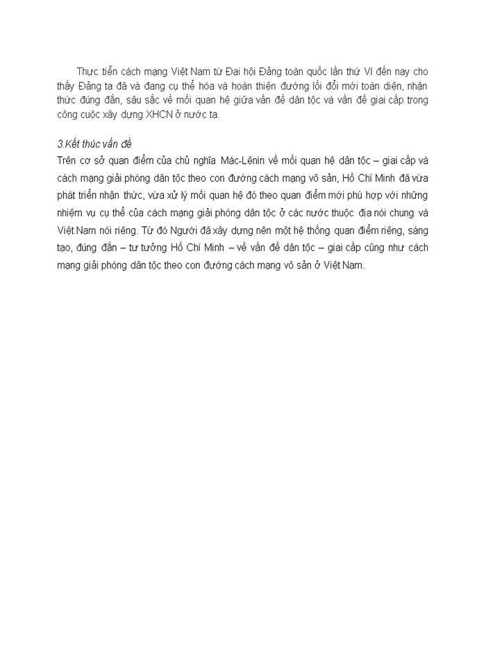 image for page Tư tưởng Phân tích quan điểm của Hồ Chí Minh về mối quan hệ giữa giai cấp và dân tộc Liên hệ thực tiễn Việt Nam hiện nay