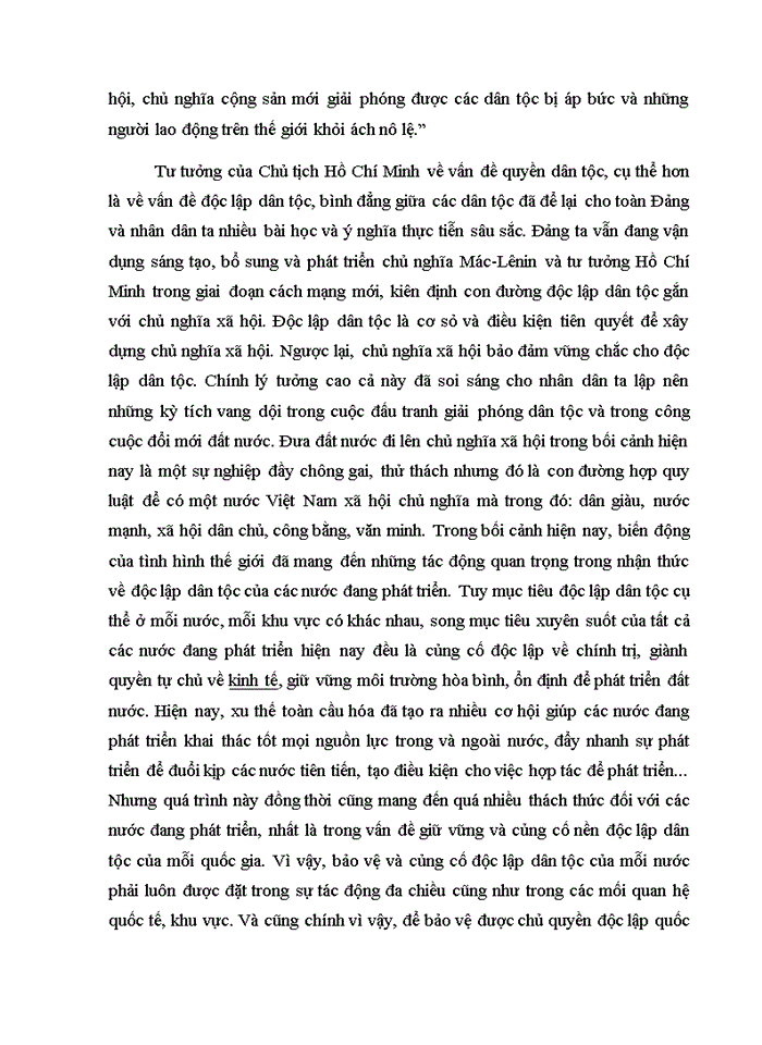 image for page Tư tưởng Phân tích luận điểm của Hồ Chí Minh Tất cả các dân tộc trên thế giới đều sinh ra bình đẳng dân tộc nào cũng có quyền sống quyền sung sướng và quyền tự do Liên hệ thực tiễn Việt Nam hiện nay
