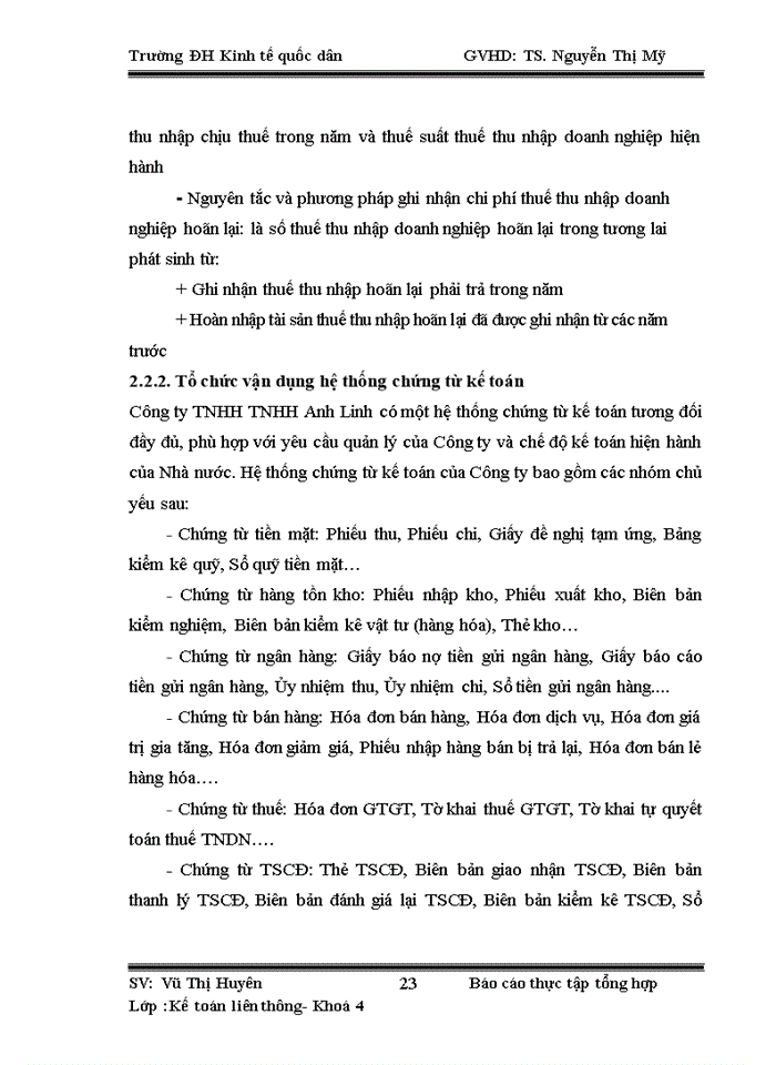 image for page Một số đánh giá về tình hình tổ chức kế toán tại Công ty Trách nhiệm hữu hạn Anh Linh