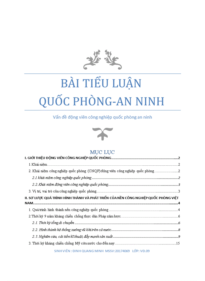 Động viên công nghiệp Quốc phòng