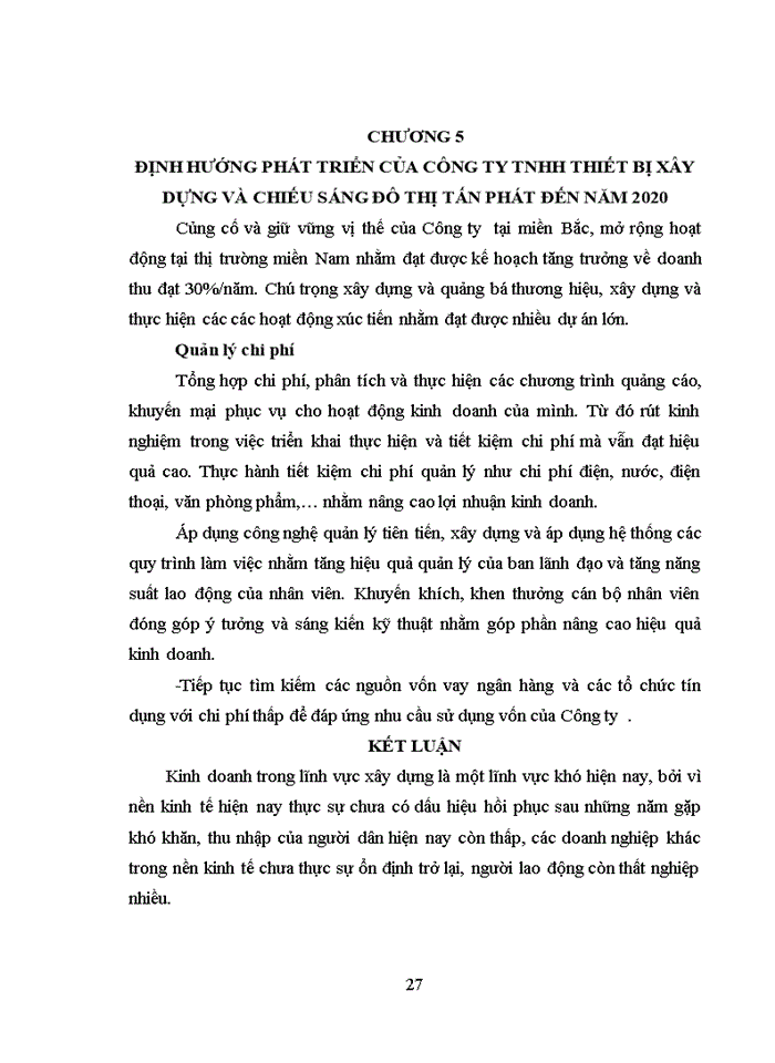 image for page Báo cáo tại Công ty Trách nhiệm hữu hạn Thiết bị xây dựng và chiếu sáng Đô thị Tấn Phát