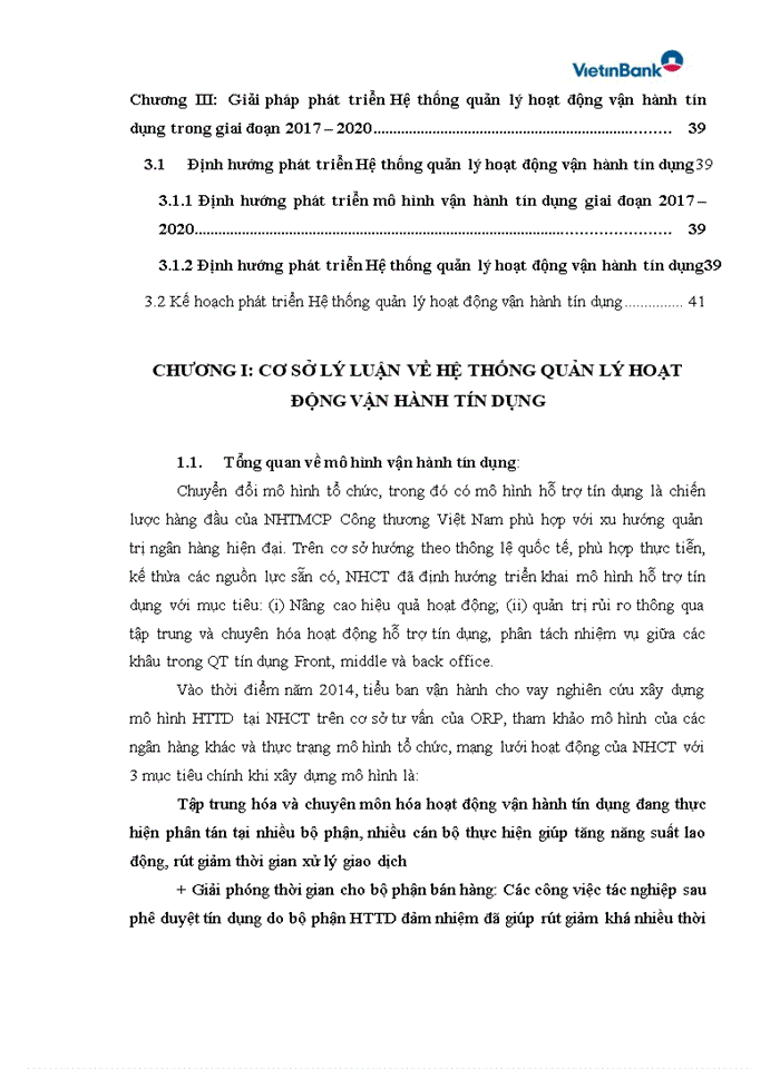 image for page Xây dựng Hệ thống CNTT quản lý hoạt động vận hành tín dụng Vietinbank credit operation management support
