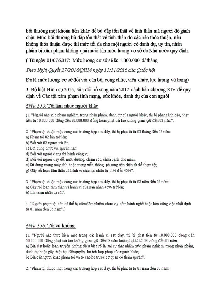 image for page QUYỀN ĐƯỢC NHÀ NƯỚC BẢO HỘ VỀ TÍNH MẠNG DANH DỰ UY TÍN VÀ NHÂN PHẨM