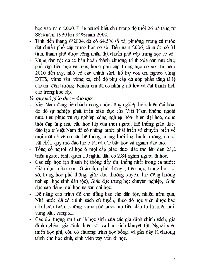 image for page Chính sách giáo dục và đào tạo