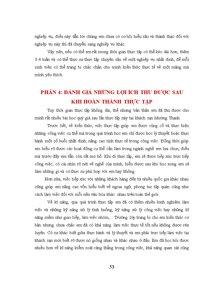 image for page BÁO CÁO TẠI CÁC BỘ PHẬN NGHIỆP VỤ TRONG KHÁCH SẠN