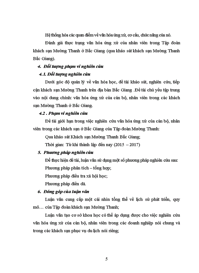 image for page Hoàn thiện văn hóa ứng xử tại khách sạn Mường Thanh ở Bắc Giang