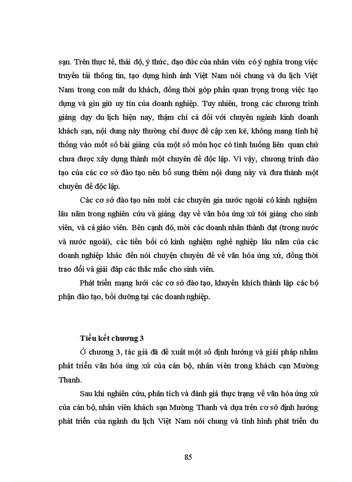image for page Hoàn thiện văn hóa ứng xử tại khách sạn Mường Thanh ở Bắc Giang