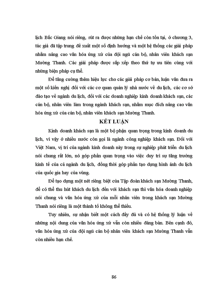 image for page Hoàn thiện văn hóa ứng xử tại khách sạn Mường Thanh ở Bắc Giang