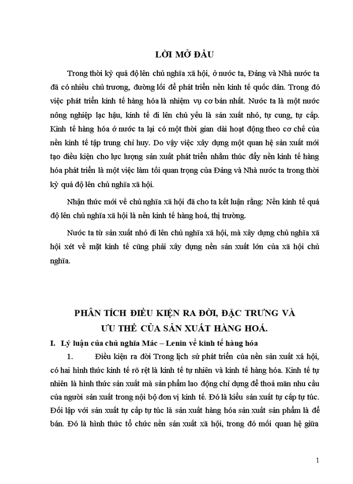 image for page PHÂN TÍCH ĐIỀU KIỆN RA ĐỜI ĐẶC TRƯNG VÀ ƯU THẾ CỦA SẢN XUẤT HÀNG HOÁ