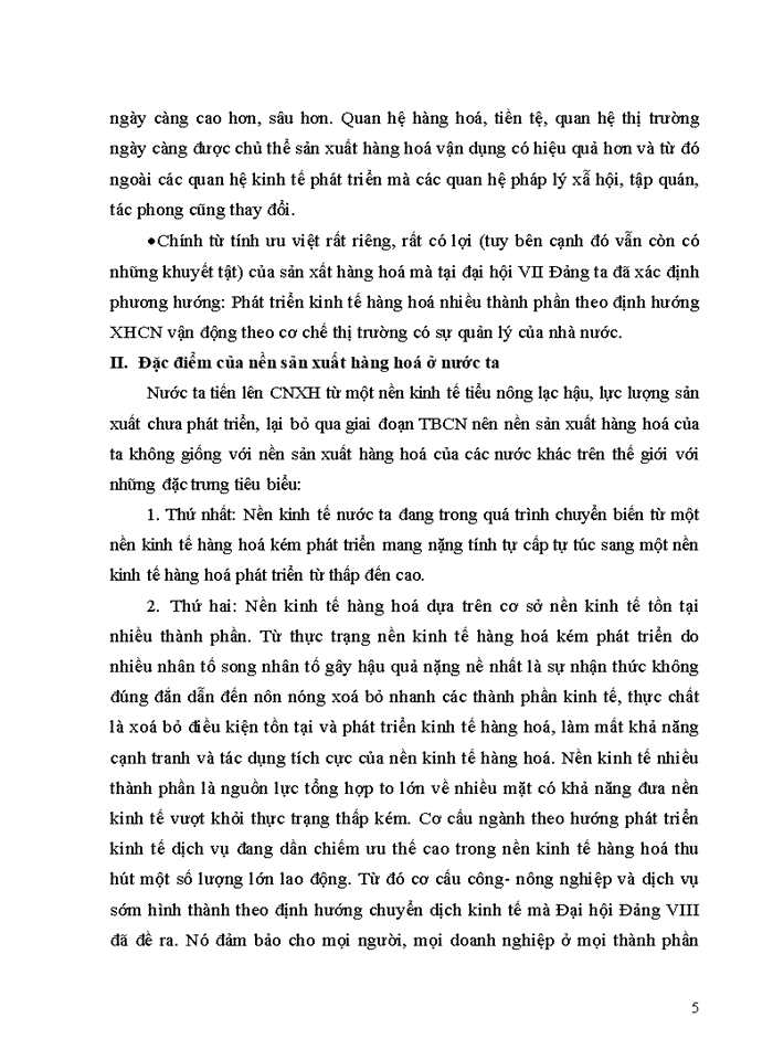 image for page PHÂN TÍCH ĐIỀU KIỆN RA ĐỜI ĐẶC TRƯNG VÀ ƯU THẾ CỦA SẢN XUẤT HÀNG HOÁ