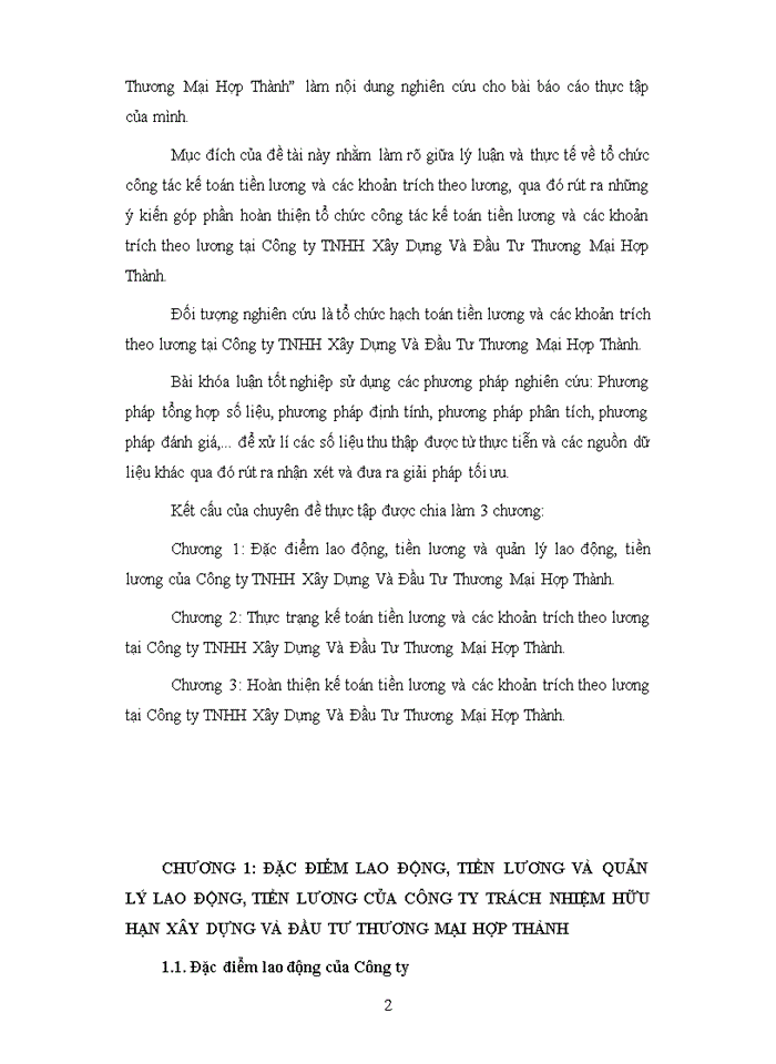 image for page Hoàn thiện kế toán tiền lương và các khoản trích theo lương tại Công ty Trách nhiệm hữu hạn Xây Dựng Và Đầu Tư Thương Mại Hợp Thành