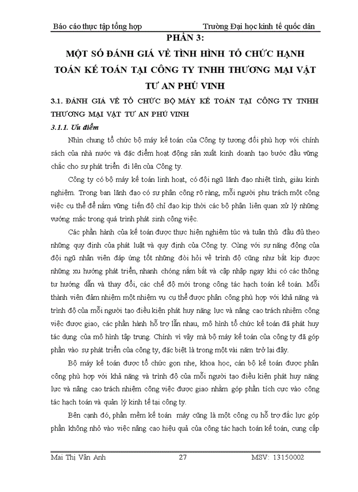 image for page Báo cáo Công Ty Trách nhiệm hữu hạn Thương Mại Vật Tư An Phú Vinh