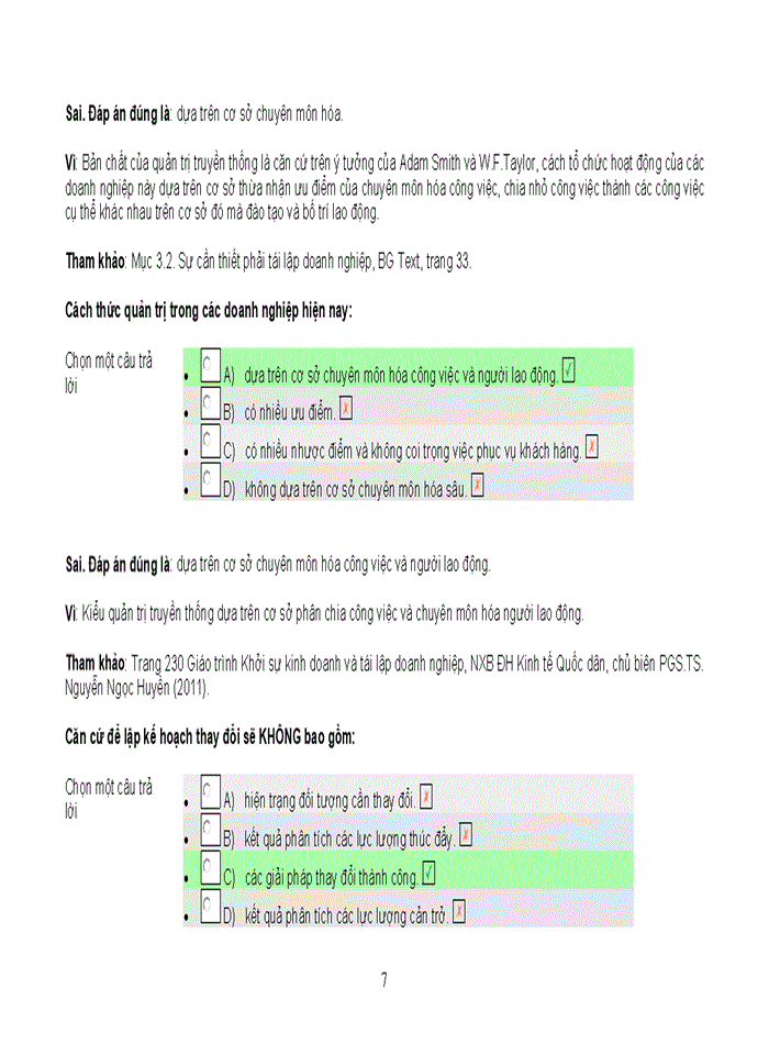 image for page NGÂN HÀNG CÂU HỎI TRẮC NGHIỆM MÔN TÁI LẬP DOANH NGHIỆP