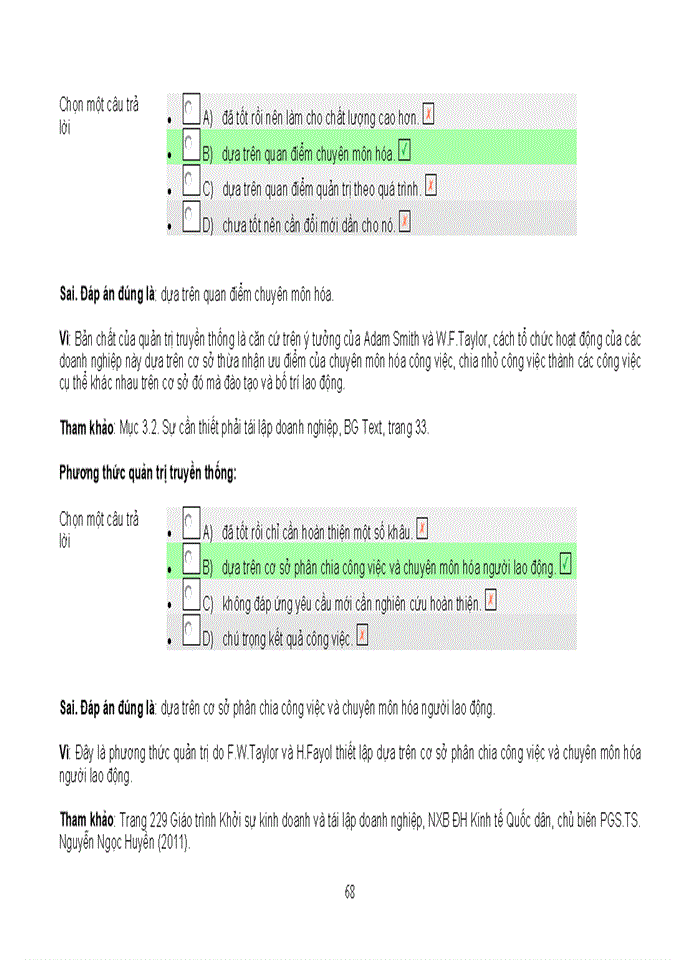 image for page NGÂN HÀNG CÂU HỎI TRẮC NGHIỆM MÔN TÁI LẬP DOANH NGHIỆP