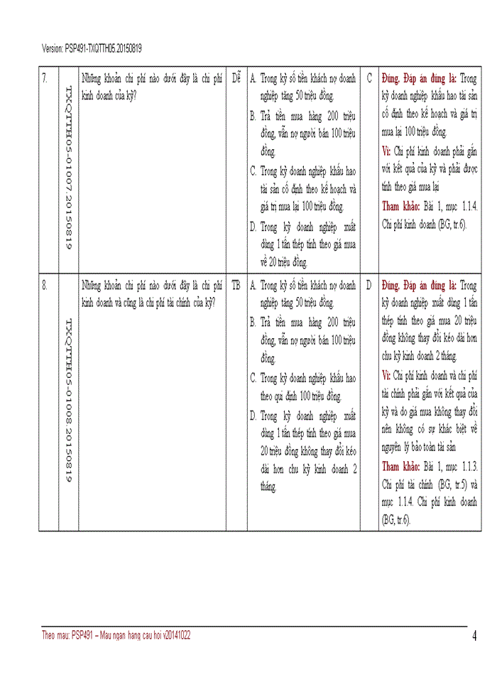 image for page NGÂN HÀNG CÂU HỎI TRẮC NGHIỆM QUẢN TRỊ CHI PHÍ KINH DOANH