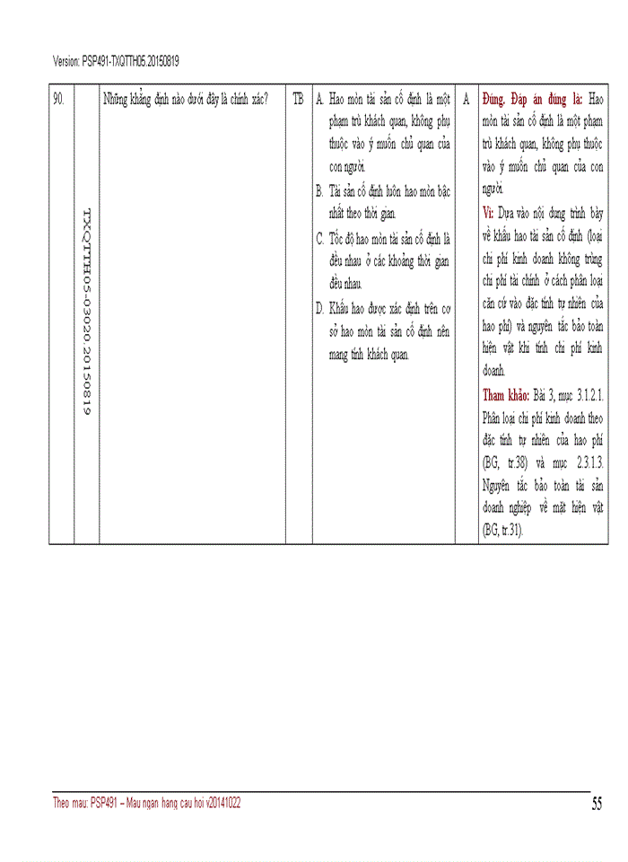 image for page NGÂN HÀNG CÂU HỎI TRẮC NGHIỆM QUẢN TRỊ CHI PHÍ KINH DOANH