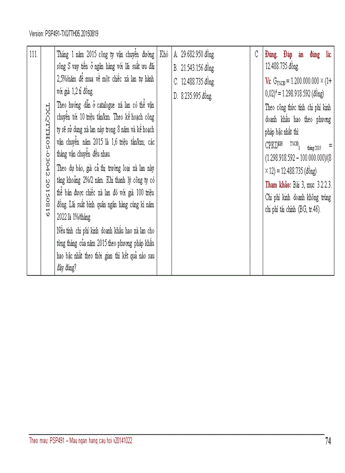 image for page NGÂN HÀNG CÂU HỎI TRẮC NGHIỆM QUẢN TRỊ CHI PHÍ KINH DOANH