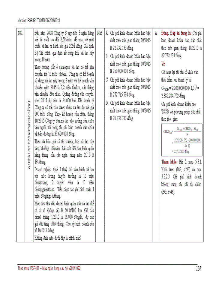 image for page NGÂN HÀNG CÂU HỎI TRẮC NGHIỆM QUẢN TRỊ CHI PHÍ KINH DOANH