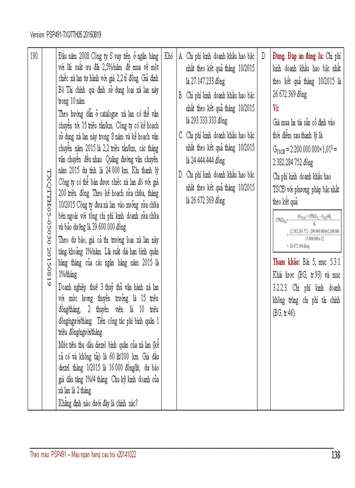 image for page NGÂN HÀNG CÂU HỎI TRẮC NGHIỆM QUẢN TRỊ CHI PHÍ KINH DOANH