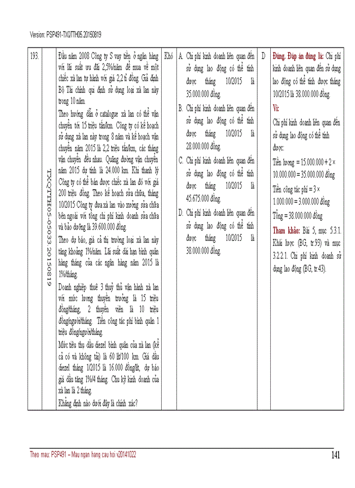 image for page NGÂN HÀNG CÂU HỎI TRẮC NGHIỆM QUẢN TRỊ CHI PHÍ KINH DOANH