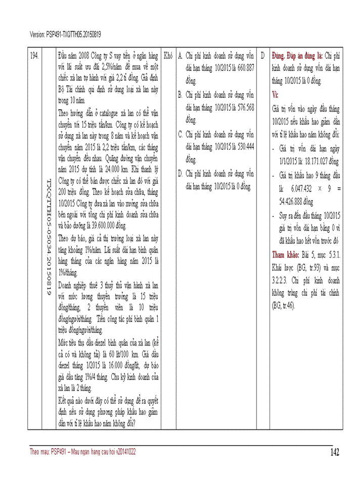 image for page NGÂN HÀNG CÂU HỎI TRẮC NGHIỆM QUẢN TRỊ CHI PHÍ KINH DOANH