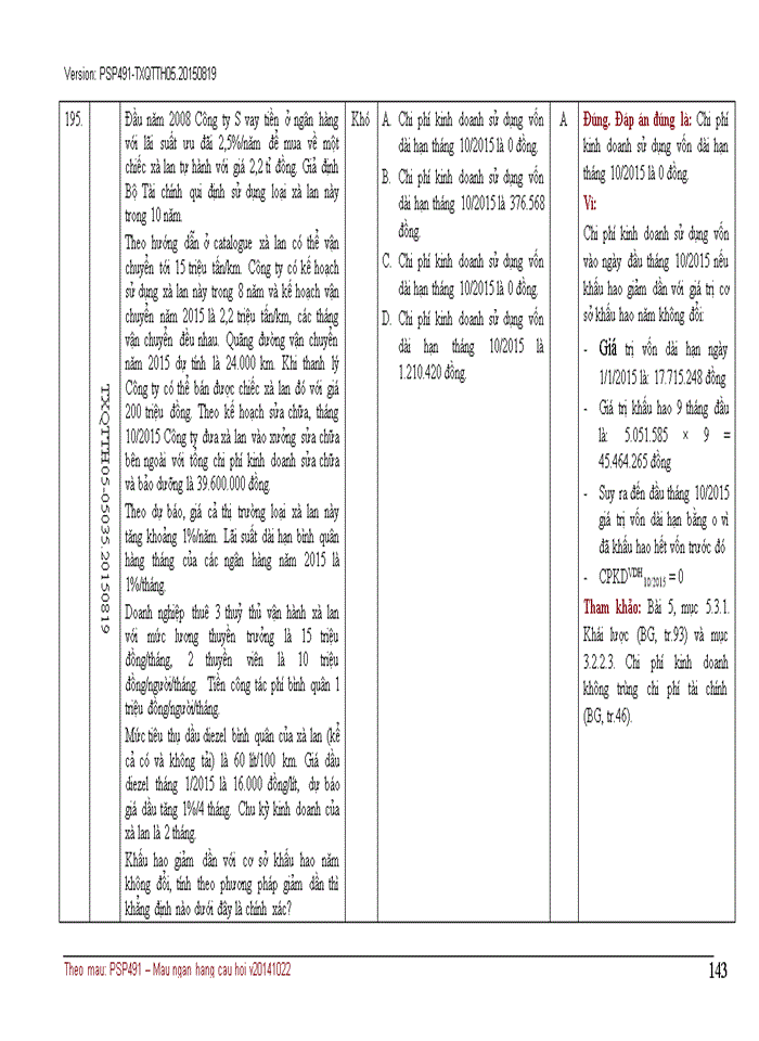 image for page NGÂN HÀNG CÂU HỎI TRẮC NGHIỆM QUẢN TRỊ CHI PHÍ KINH DOANH