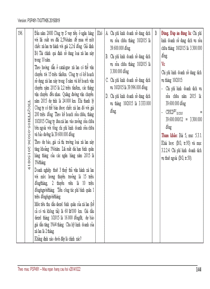 image for page NGÂN HÀNG CÂU HỎI TRẮC NGHIỆM QUẢN TRỊ CHI PHÍ KINH DOANH