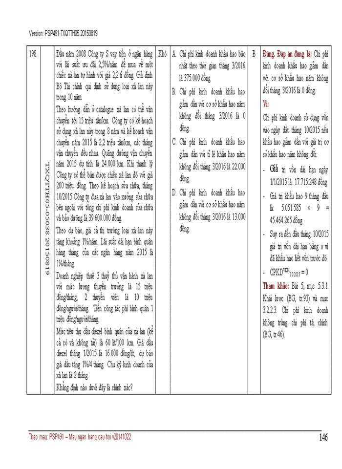 image for page NGÂN HÀNG CÂU HỎI TRẮC NGHIỆM QUẢN TRỊ CHI PHÍ KINH DOANH