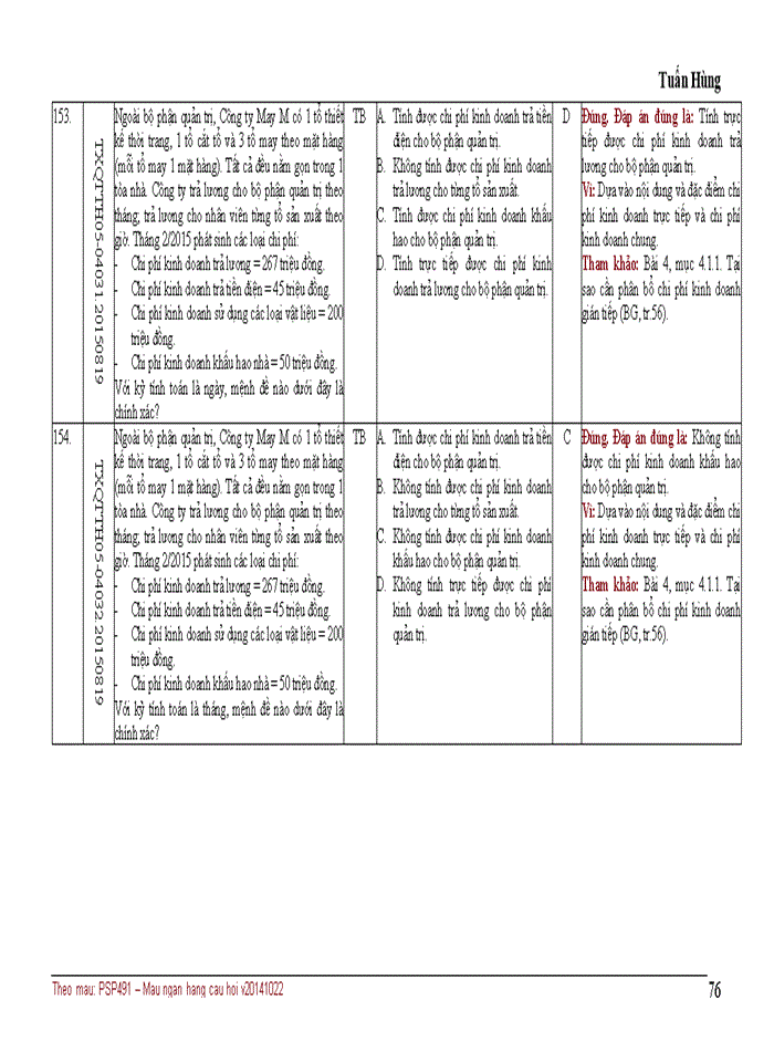 image for page NGÂN HÀNG CÂU HỎI TRẮC NGHIỆM QUẢN TRỊ CHI PHÍ KINH DOANH 3TC