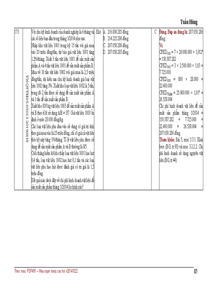 image for page NGÂN HÀNG CÂU HỎI TRẮC NGHIỆM QUẢN TRỊ CHI PHÍ KINH DOANH 3TC