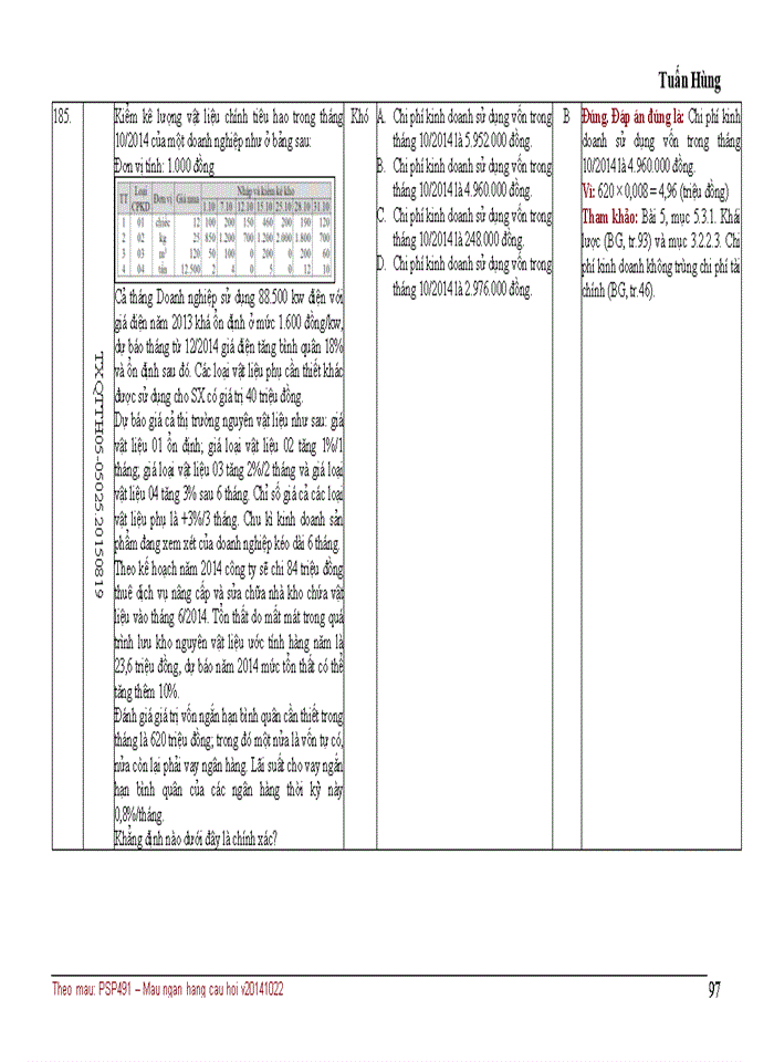 image for page NGÂN HÀNG CÂU HỎI TRẮC NGHIỆM QUẢN TRỊ CHI PHÍ KINH DOANH 3TC