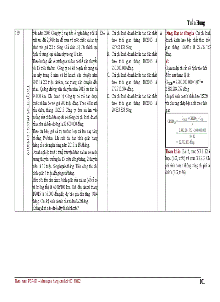 image for page NGÂN HÀNG CÂU HỎI TRẮC NGHIỆM QUẢN TRỊ CHI PHÍ KINH DOANH 3TC