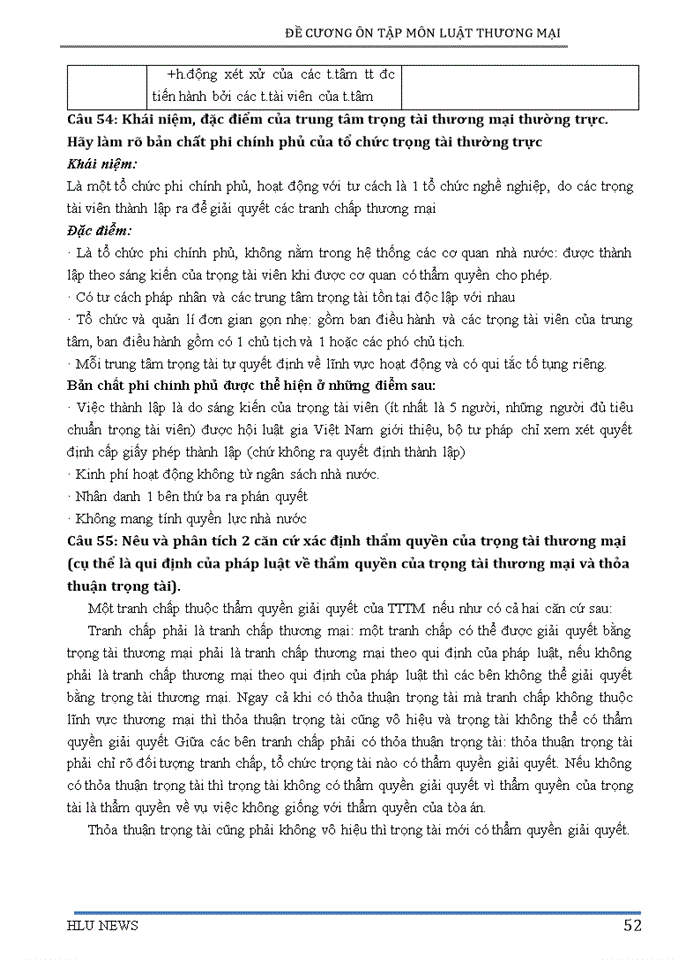 image for page ĐỀ CƯƠNG ÔN TẬP MÔN LUẬT THƯƠNG MẠI