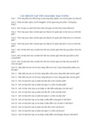 CÂU HỎI ÔN TẬP TÔN GIÁO HỌC ĐẠI CƯƠNG