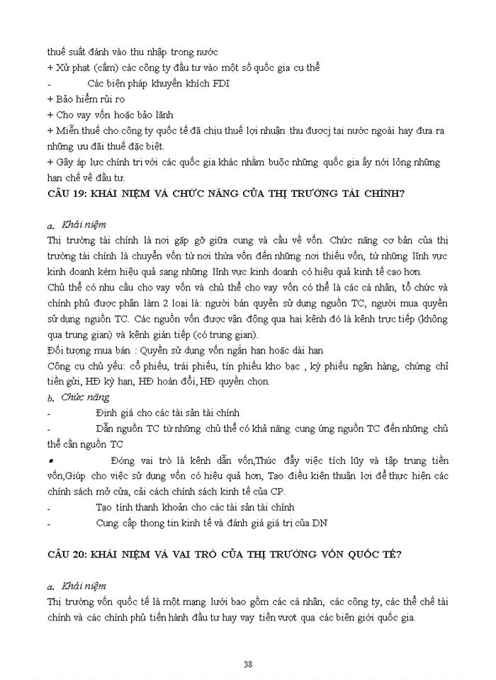 image for page ĐỀ CƯƠNG ÔN THI KINH DOANH QUỐC TẾ 2017