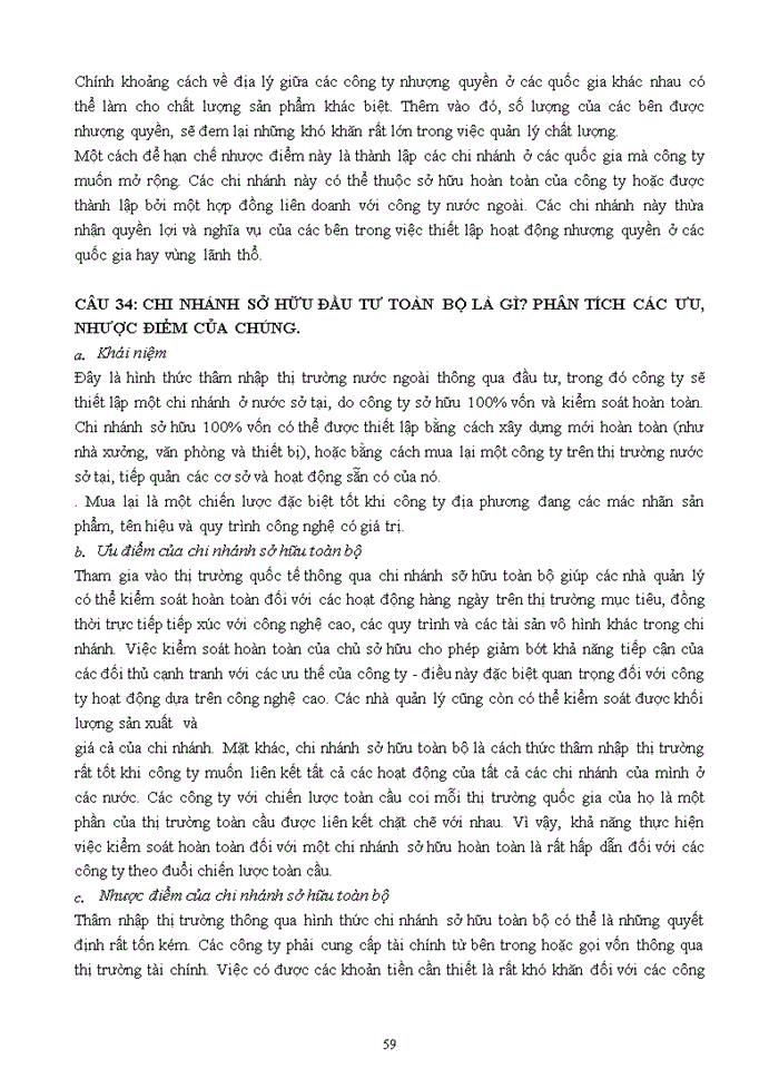 image for page ĐỀ CƯƠNG ÔN THI KINH DOANH QUỐC TẾ 2017