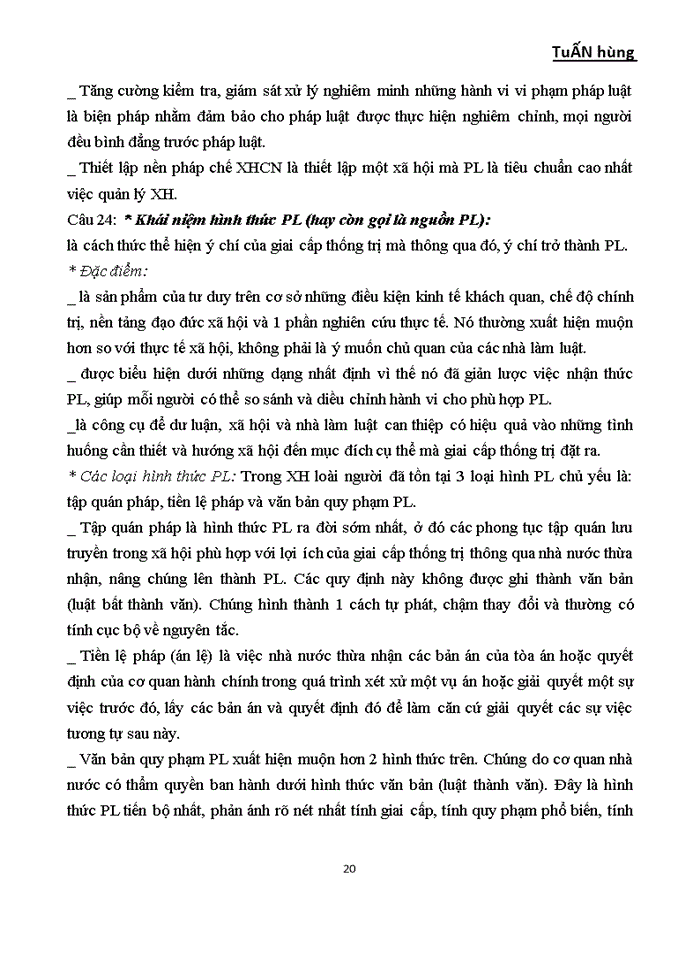 image for page Lý Thuyết Môn Pháp Luật Đại Cương