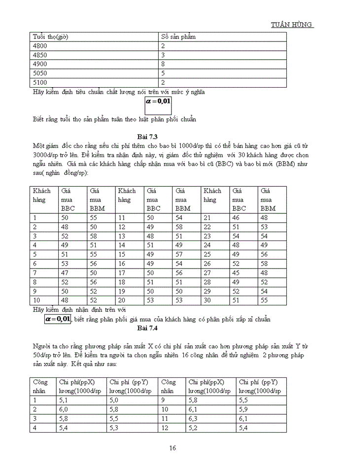 image for page BÀI TẬP VÀ ĐÁP ÁN NGUYÊN LÝ THỐNG KÊ