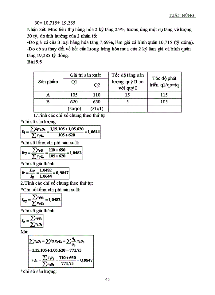 image for page BÀI TẬP VÀ ĐÁP ÁN NGUYÊN LÝ THỐNG KÊ