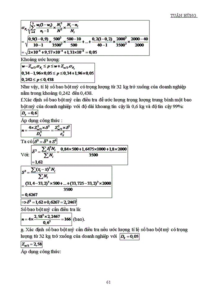 image for page BÀI TẬP VÀ ĐÁP ÁN NGUYÊN LÝ THỐNG KÊ