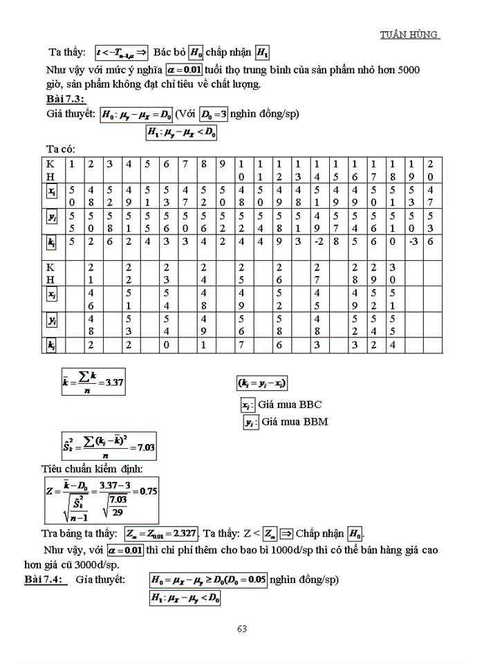 image for page BÀI TẬP VÀ ĐÁP ÁN NGUYÊN LÝ THỐNG KÊ